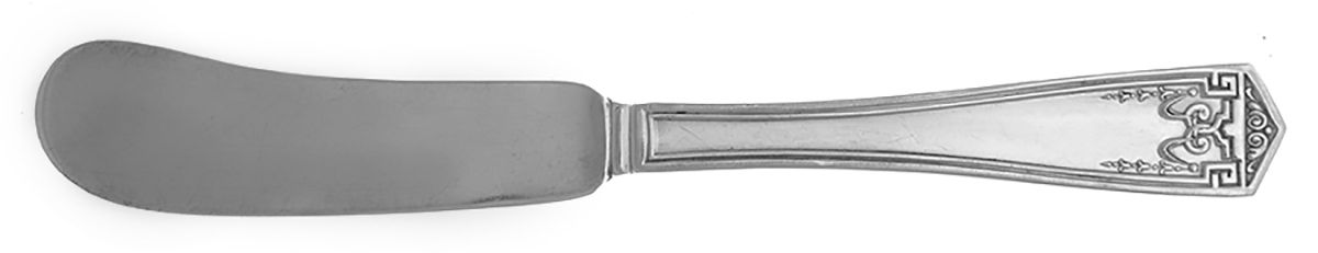 Devonshire (Sterling, 1914) Flat Handle Butter Spreader by International Silver-1