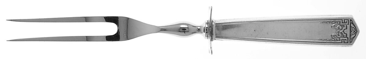 Devonshire (Sterling, 1914) Small Steak Carving Fork with Stainless Prongs by International Silver-1