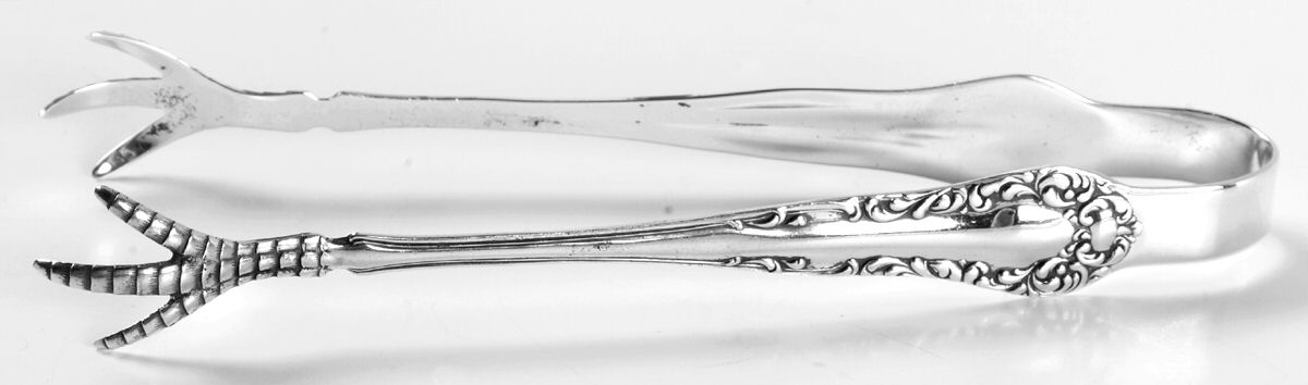 Diana (Sterling, 1900, No Monograms) Large Sugar Tongs by International Silver-1