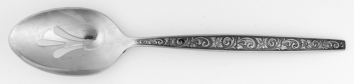 Di Lido (Stainless) Pierced Tablespoon (Serving Spoon) by International Silver-1