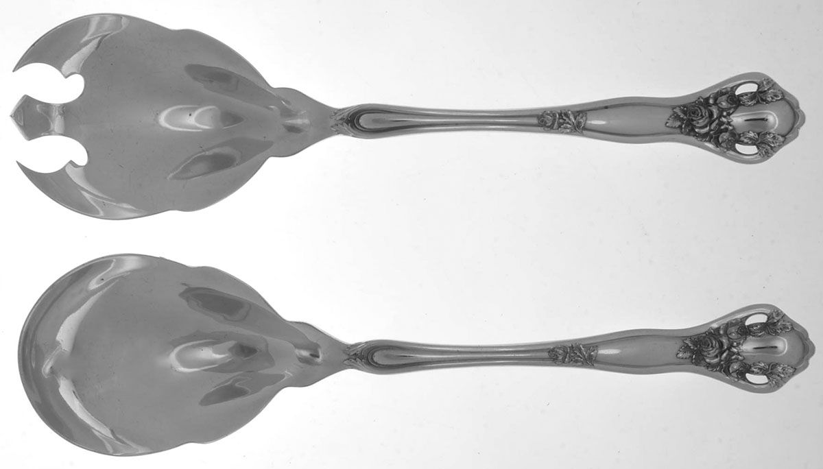 Dolly Madison (Silverplate, 1911) (2 Pc) Solid Salad Set by International Silver-1