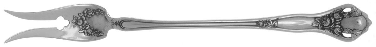 Dolly Madison (Silverplate, 1911) Short Handle Pickle/Olive Fork by International Silver-1