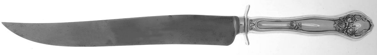 Dolly Madison (Silverplate, 1911) Large Stainless Blade Roast Carving Knife by International Silver-1