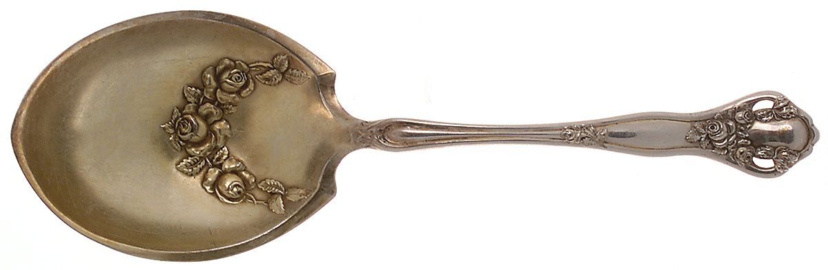 Dolly Madison (Silverplate, 1911) Solid Smooth Casserole Spoon by International Silver-1