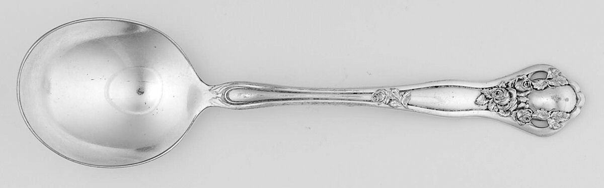 Dolly Madison (Silverplate, 1911) Round Bowl Soup Spoon (Gumbo) by International Silver-1