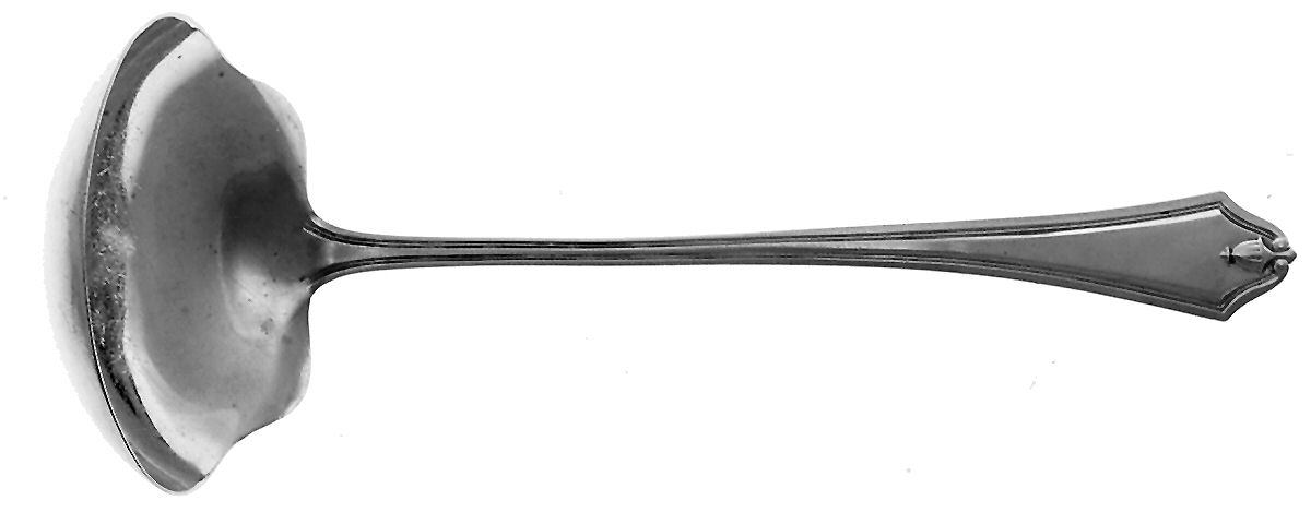 Dorchester-Old (Sterling, 1910) Solid Piece Cream Ladle by International Silver-1