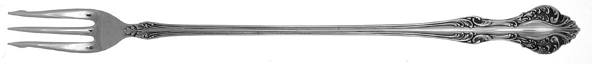 Doric (Silverplate, 1909) Long Handle Pickle/Olive Fork by International Silver-1