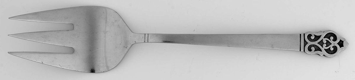 Doric (Stainless) Large Solid Cold Meat Serving Fork by International Silver-1