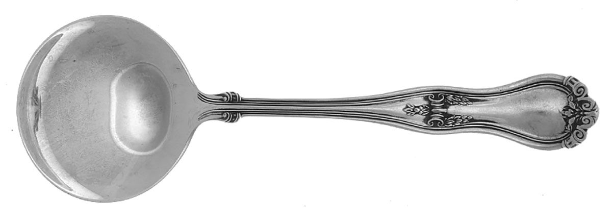 Doris (Sterling) Round Bowl Soup Spoon (Cream Soup) by International Silver-1