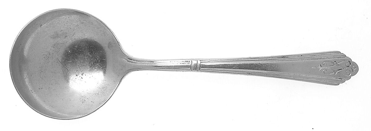 Drexel (Silverplate, 1929) Round Bowl Soup Spoon (Bouillon) by International Silver-1