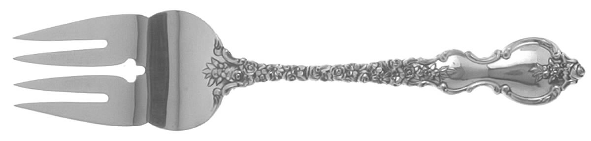 Du Barry (Sterling, 1968) Small Solid Cold Meat Serving Fork by International Silver-1