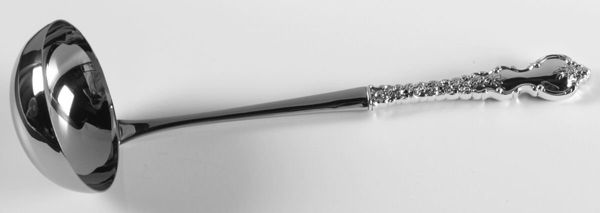 Du Barry (Sterling, 1968) Soup Ladle with Stainless Bowl by International Silver-1