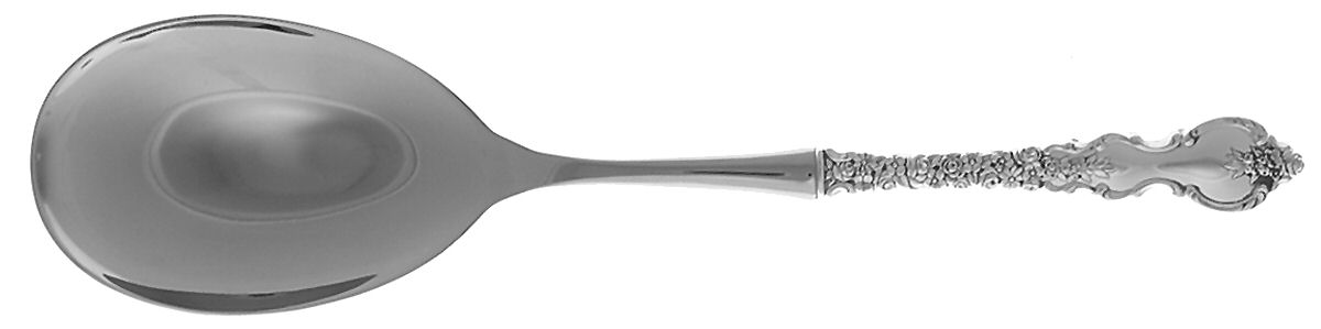 Du Barry (Sterling, 1968) Salad Servng Spoon with Stainless Bowl by International Silver-1