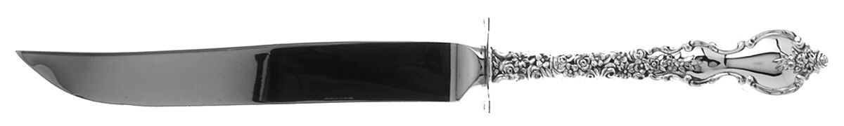 Du Barry (Sterling, 1968) Small Steak Carving Knife with Stainless Blade by International Silver-1