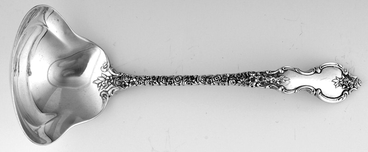 Du Barry (Sterling, 1968) Solid Piece Cream Ladle by International Silver-1