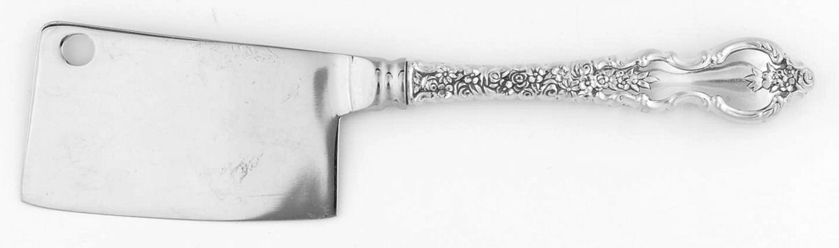 Du Barry (Sterling, 1968) Cheese Cleaver with Stainless Blade by International Silver-1