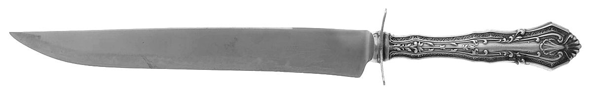 Duchesse (Sterling, 1907) Large Carving/Roast Knife StnlBl w/Sterling Guard by International Silver-1