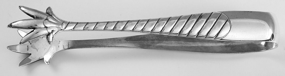 Dundee (Silverplate, 1886) Sugar Tongs by International Silver-1