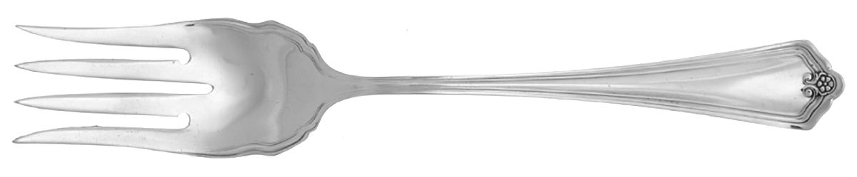 Dunster (Silverplate, 1907) Medium Solid Cold Meat Serving Fork by International Silver-1