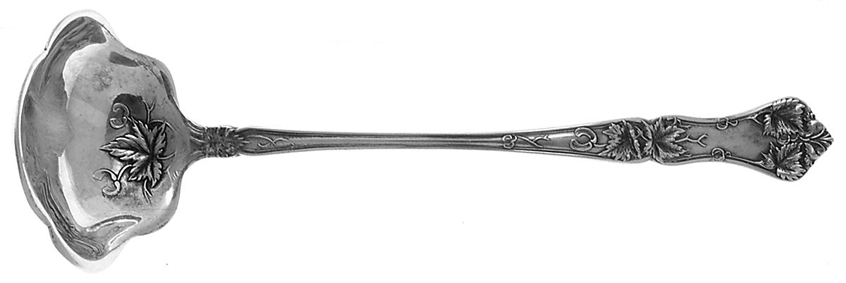 Edgewood (Sterling, 1909) Solid Piece Cream Ladle by International Silver-1