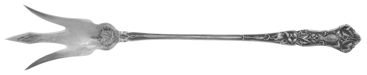 Edgewood (Sterling, 1909) Large Lettuce Serving Fork by International Silver-1