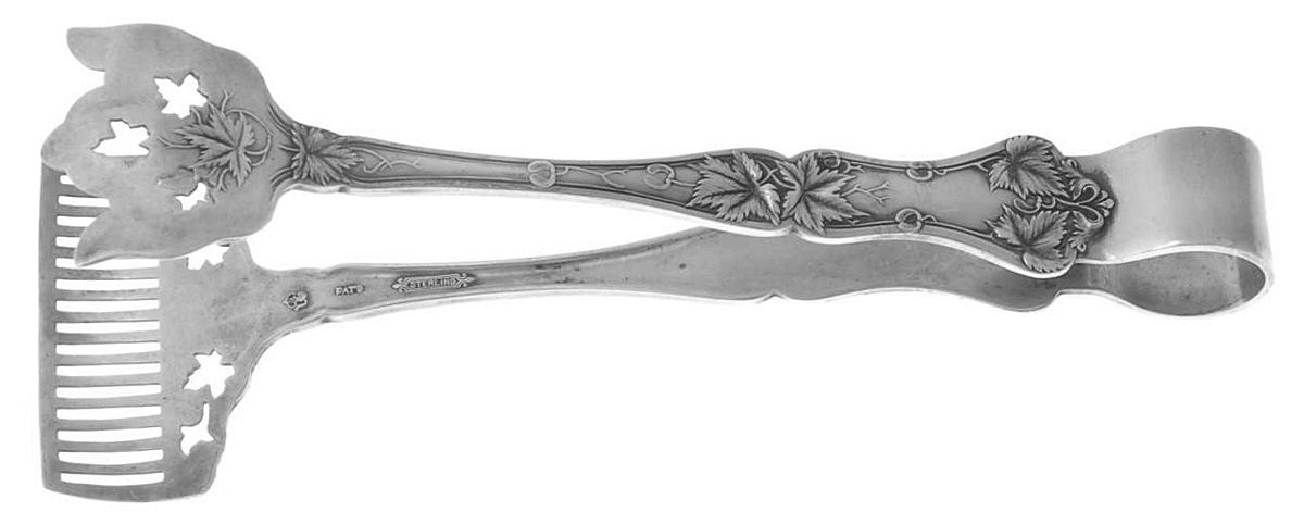 Edgewood (Sterling, 1909) Large Solid Sandwich Tongs by International Silver-1