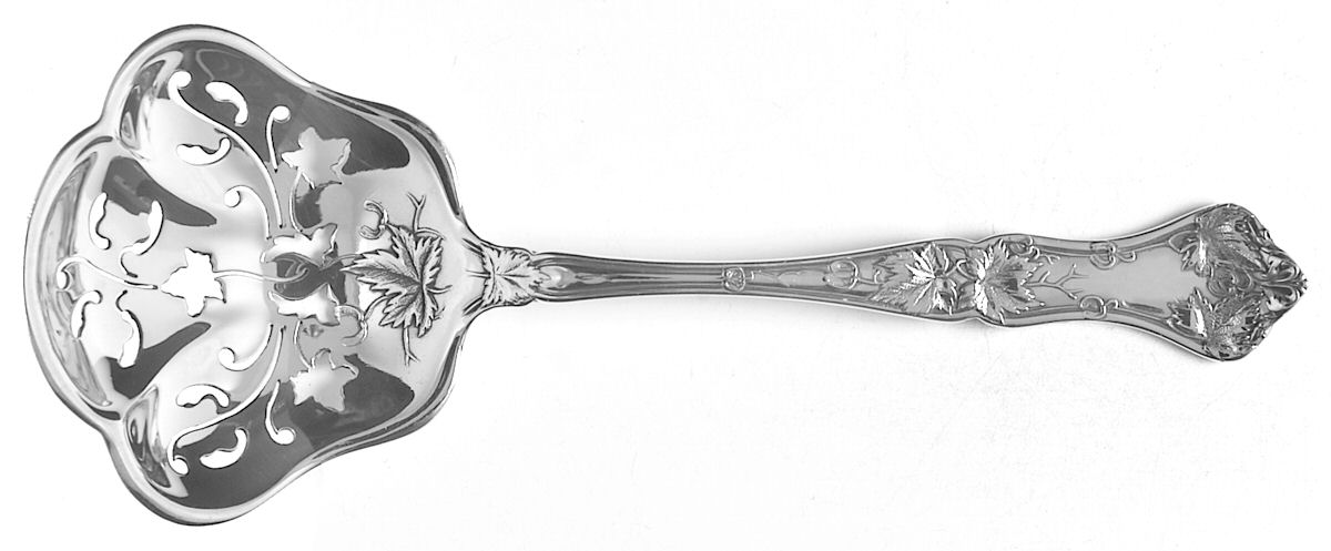 Edgewood (Sterling, 1909) Solid Bon Bon Spoon with Pierced Bowl by International Silver-1