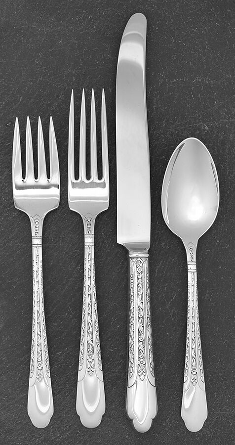 Elegance (Sterling, 1934) 4 Piece Place Size Setting by International Silver-1