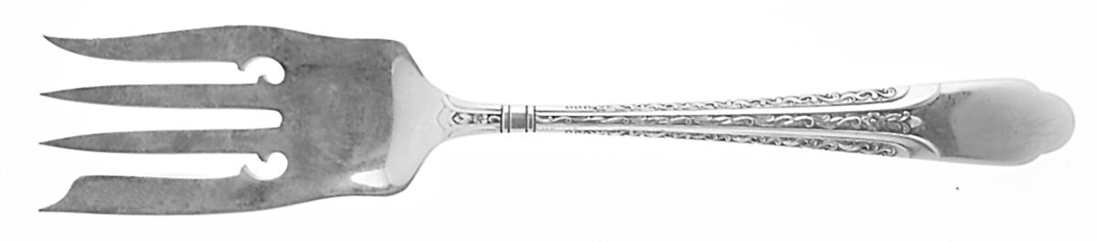 Elegance (Sterling, 1934) Medium Solid Cold Meat Serving Fork by International Silver-1