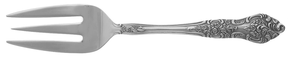 Elegance (Stainless;Ss, Rogers Cutlery) Medium Solid Cold Meat Serving Fork by International Silver-1