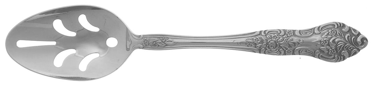 Elegance (Stainless;Ss, Rogers Cutlery) Pierced Tablespoon (Serving Spoon) by International Silver-1