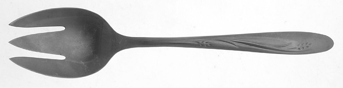 Elegance (Stainless) Small Solid Cold Meat Serving Fork by International Silver-1