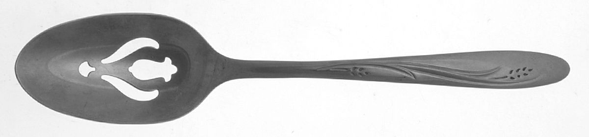 Elegance (Stainless) Pierced Tablespoon (Serving Spoon) by International Silver-1