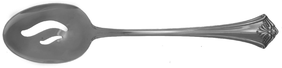 Embassy (Stainless) Pierced Tablespoon (Serving Spoon) by International Silver-1