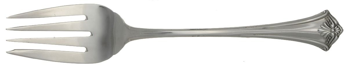 Embassy (Stainless) Large Solid Cold Meat Serving Fork by International Silver-1