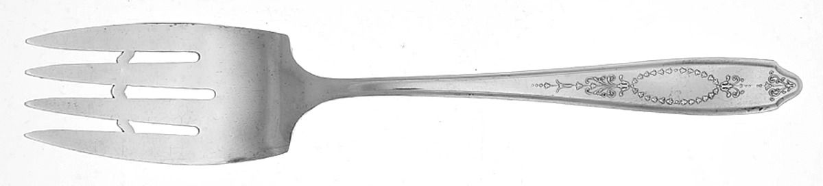 Empire (Silverplate, 1921) Medium Solid Cold Meat Serving Fork by International Silver-1