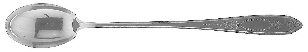 Empire (Silverplate, 1921) Pierced Bowl Short Handle Olive Spoon by International Silver-1