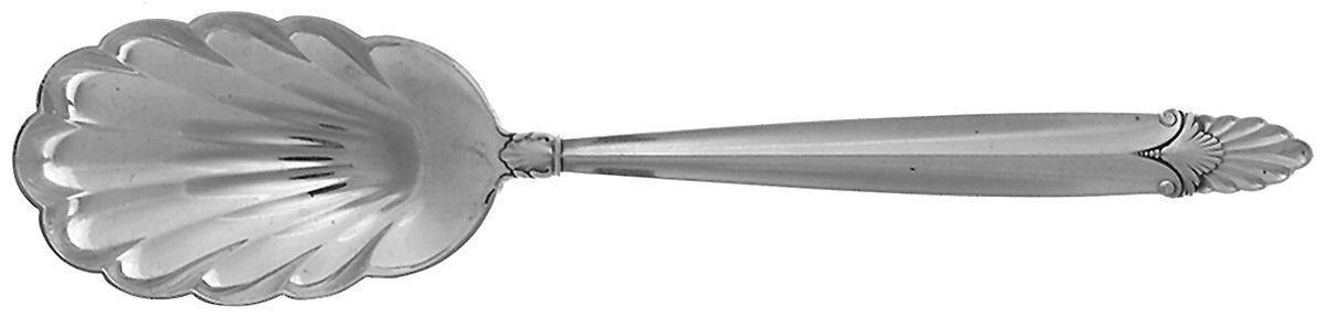 Empress (Sterling, 1932) Solid Shell Berry/Casserole Spoon by International Silver-1