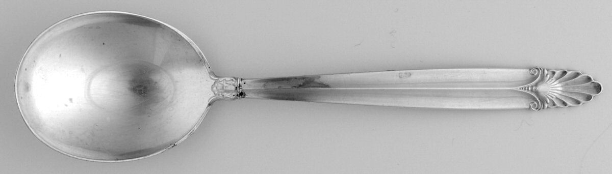 Empress (Sterling, 1932) Round Bowl Soup Spoon (Cream Soup) by International Silver-1