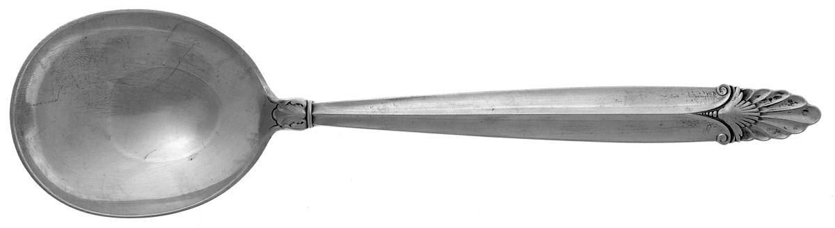 Empress (Sterling, 1932) Round Bowl Soup Spoon (Gumbo) by International Silver-1