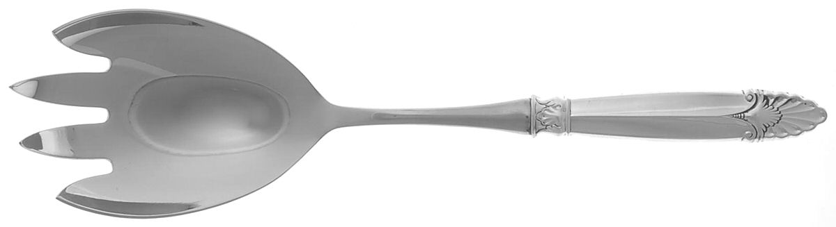 Empress (Sterling, 1932) Salad Serving Fork with Stainless Prongs by International Silver-1