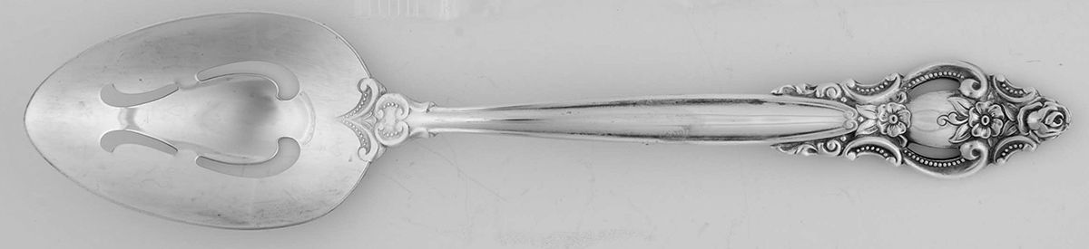 Empress (Silverplate, 1981) Pierced Tablespoon (Serving Spoon) by International Silver-1