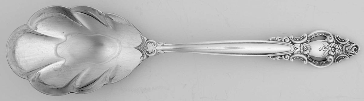 Empress (Silverplate, 1981) Solid Shell Casserole Spoon by International Silver-1