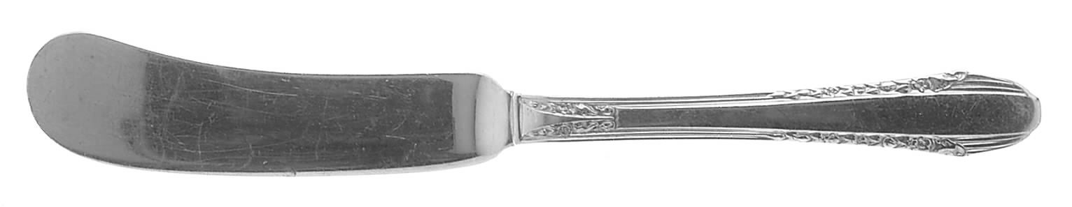 Enchantress (Sterling, 1937, No Monograms) Flat Handle Butter Spreader by International Silver-1
