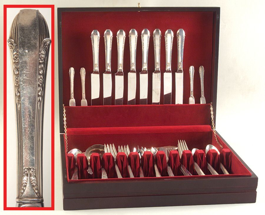 Enchantress (Sterling, 1937, No Monograms) 53 Piece Set by International Silver-1