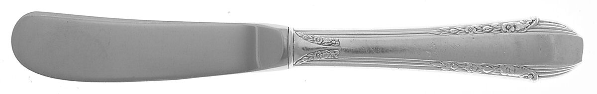 Enchantress (Sterling, 1937, No Monograms) Butter Spreader Hollow Hdl-Paddle/Stainless Blade by International Silver-1