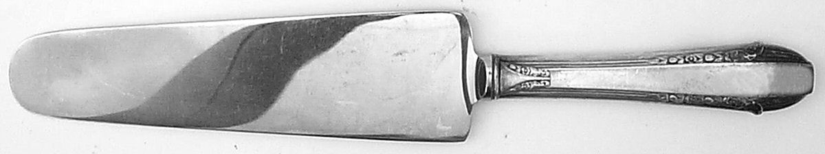 Enchantress (Sterling, 1937, No Monograms) Cake Server with Stainless Blade by International Silver-1