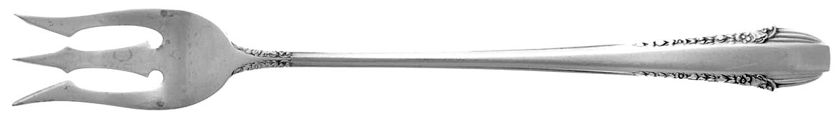 Enchantress (Sterling, 1937, No Monograms) Short Handle Pickle/Olive Fork by International Silver-1