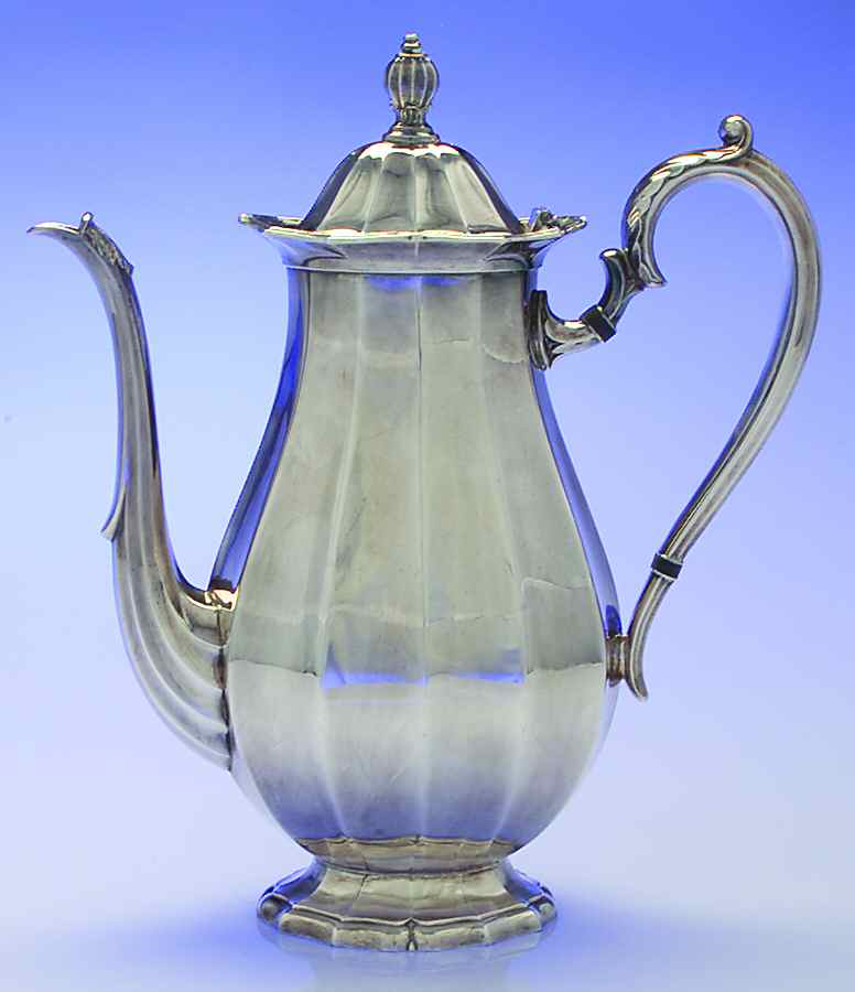 English Flutes (Silverplate, Hollowware) Silverplate Coffee Pot by International Silver-1