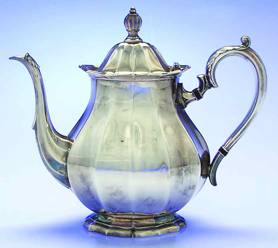 English Flutes (Silverplate, Hollowware) Teapot by International Silver-1